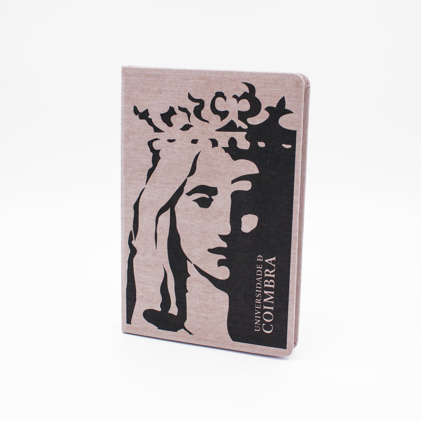 Bloco de Notas A5, de folhas lisas, com a ilustração da Minerva.