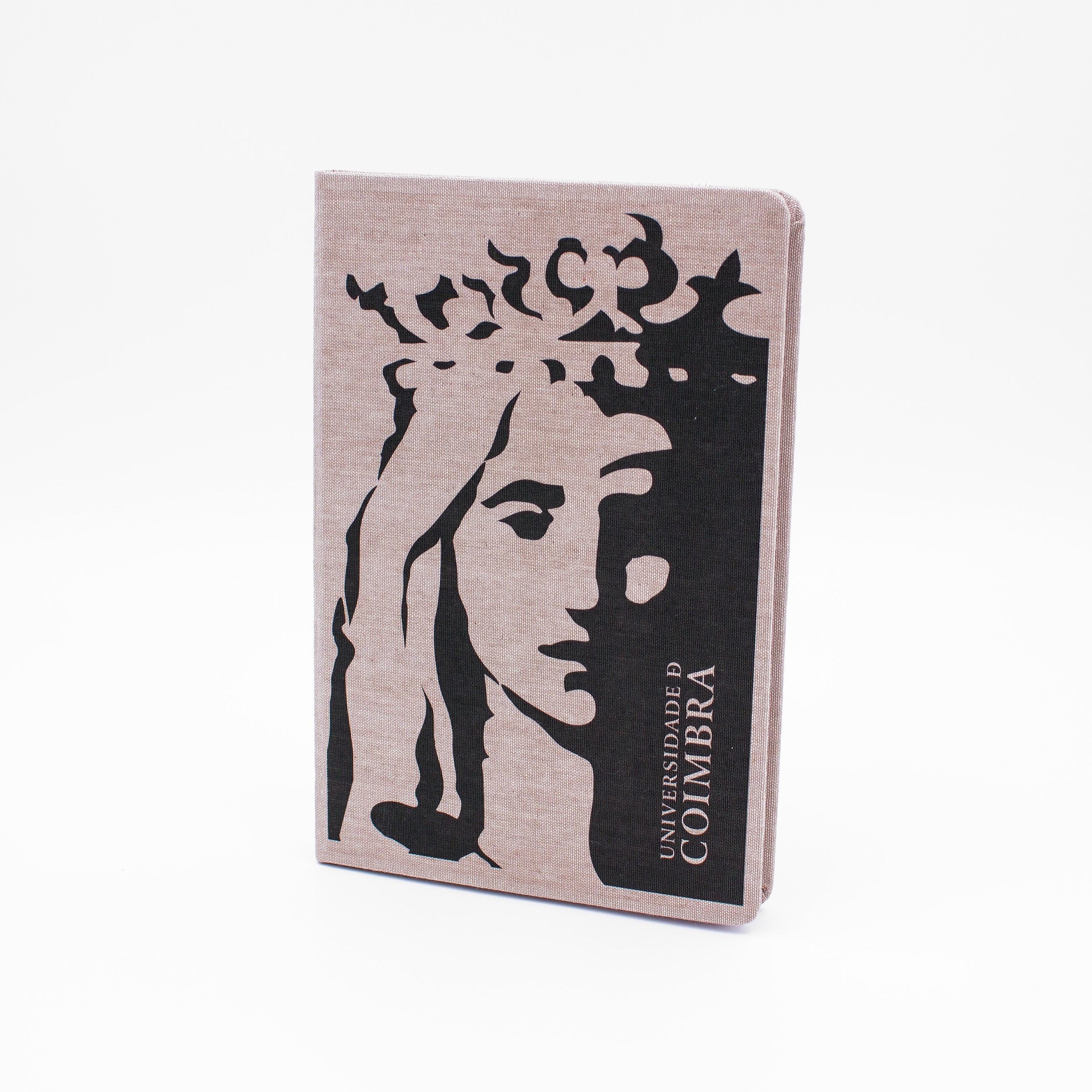 Bloco de Notas A5, de folhas lisas, com a ilustração da Minerva.