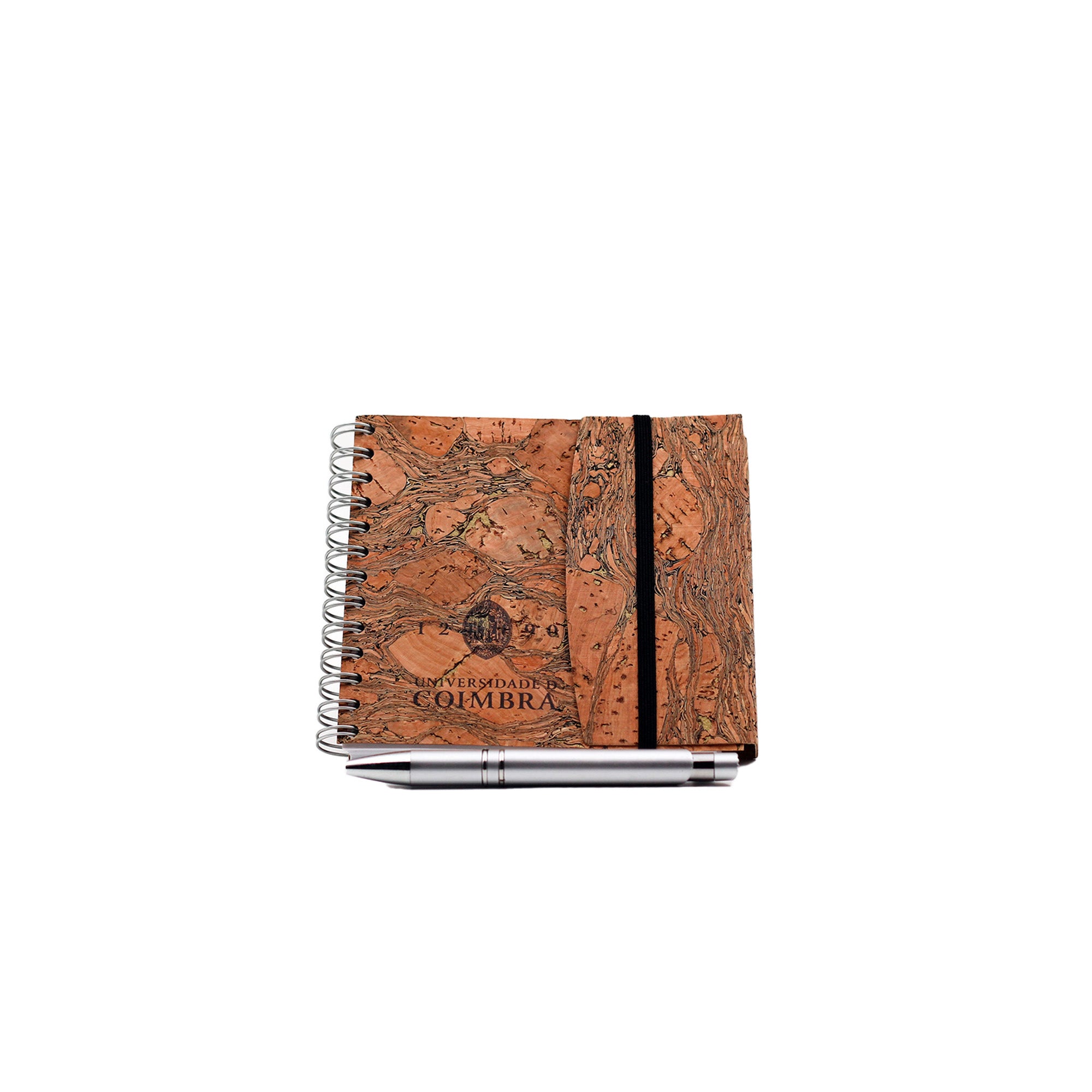 Bloco de Notas A6 de Cortiça da Universidade de Coimbra.