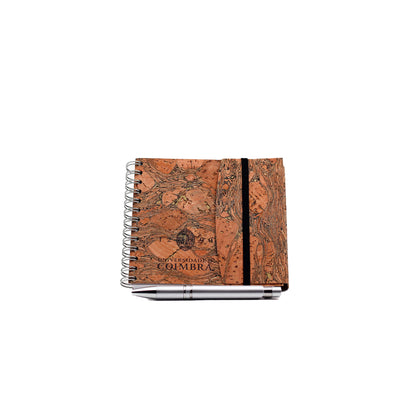 Bloco de Notas A6 de Cortiça da Universidade de Coimbra.