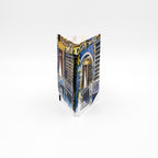 Bloco de notas A5 com folhas lisas, decorado com a ilustração da Biblioteca Joanina da Universidade de Coimbra, da autoria de João Abel Mota