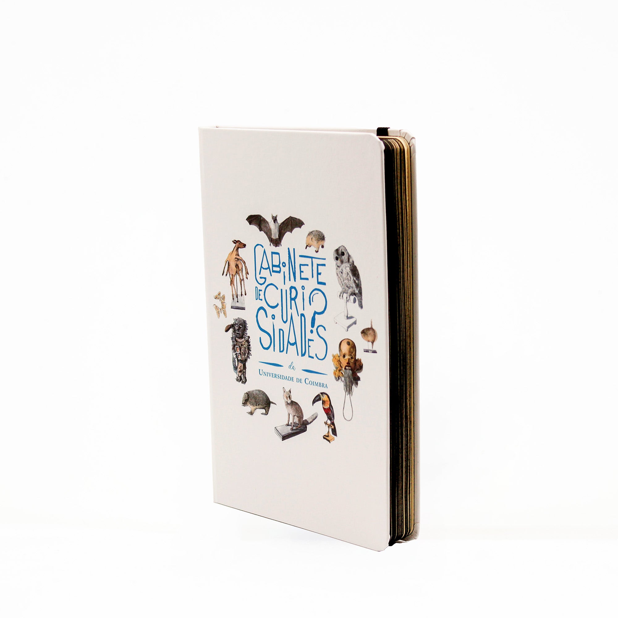 Bloco de Notas A5 com folha lisa inspirado no Gabinete de Curiosidades do Museu da Ciência da Universidade de Coimbra.