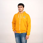 Casaco com Capuz com Logotipo da Universidade de Coimbra Mostarda