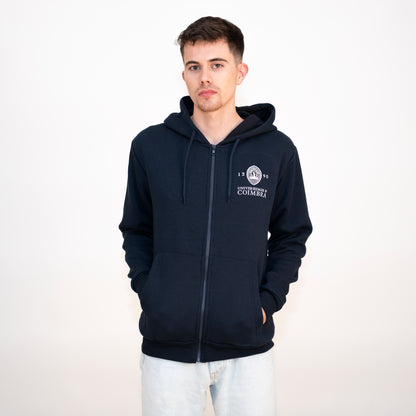 Casaco com Capuz com Logotipo da Universidade de Coimbra Azul