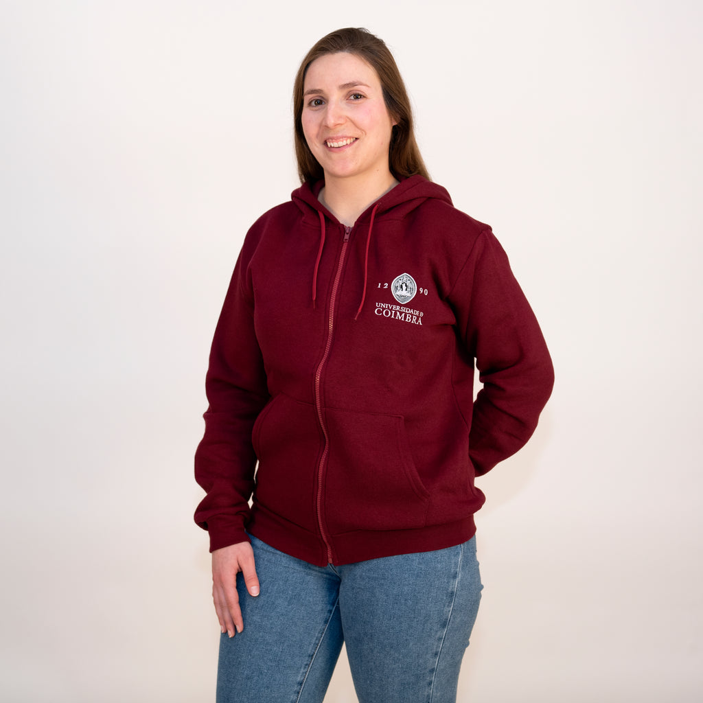 Casaco com Capuz com Logotipo da Universidade de Coimbra Bourdeux