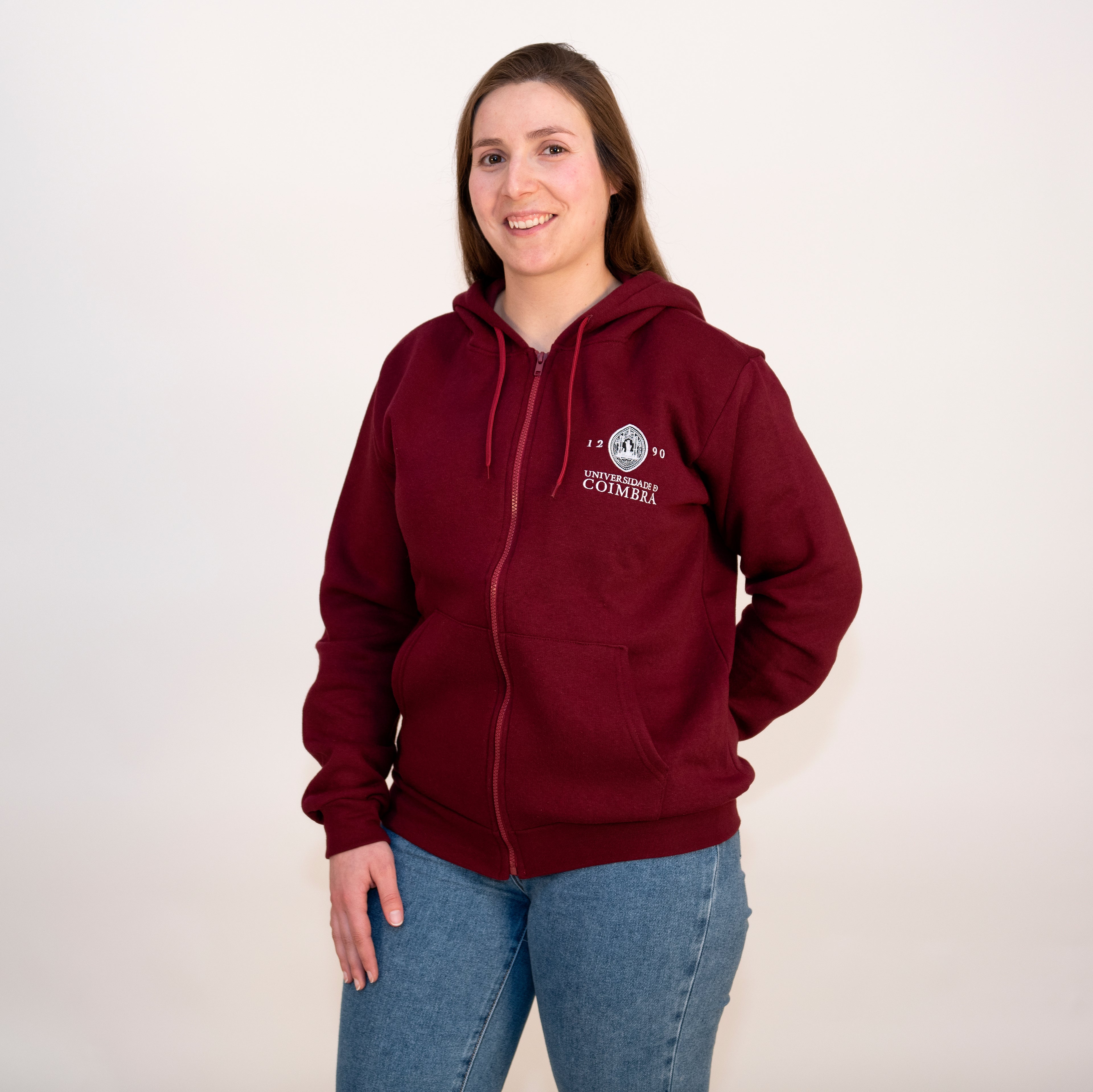 Casaco com Capuz com Logotipo da Universidade de Coimbra Bourdeux
