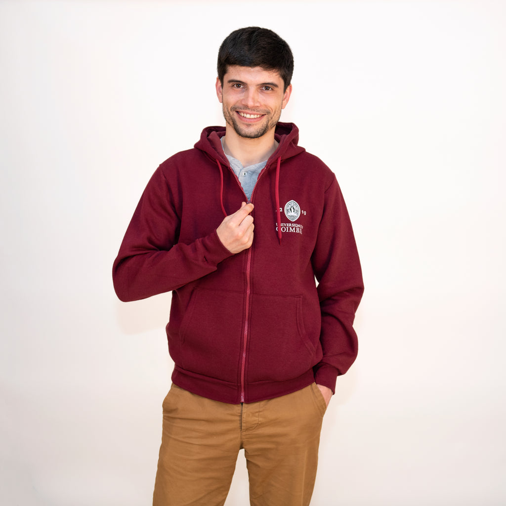 Casaco com Capuz com Logotipo da Universidade de Coimbra Bourdeux