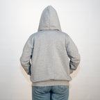 Casaco com Capuz com Logotipo da Universidade de Coimbra Cinzento