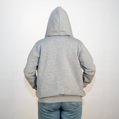 Casaco com Capuz com Logotipo da Universidade de Coimbra Cinzento