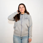 Casaco com Capuz com Logotipo da Universidade de Coimbra Cinzento