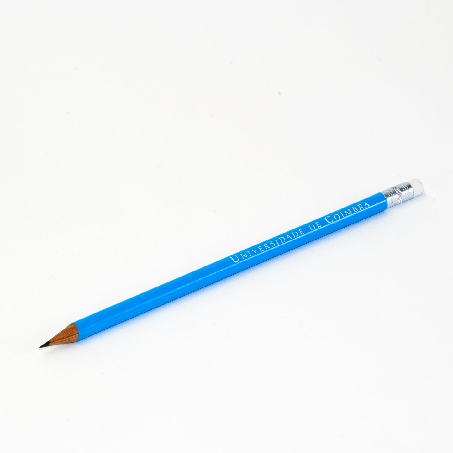 Lápis Azul Universidade de Coimbra com borracha