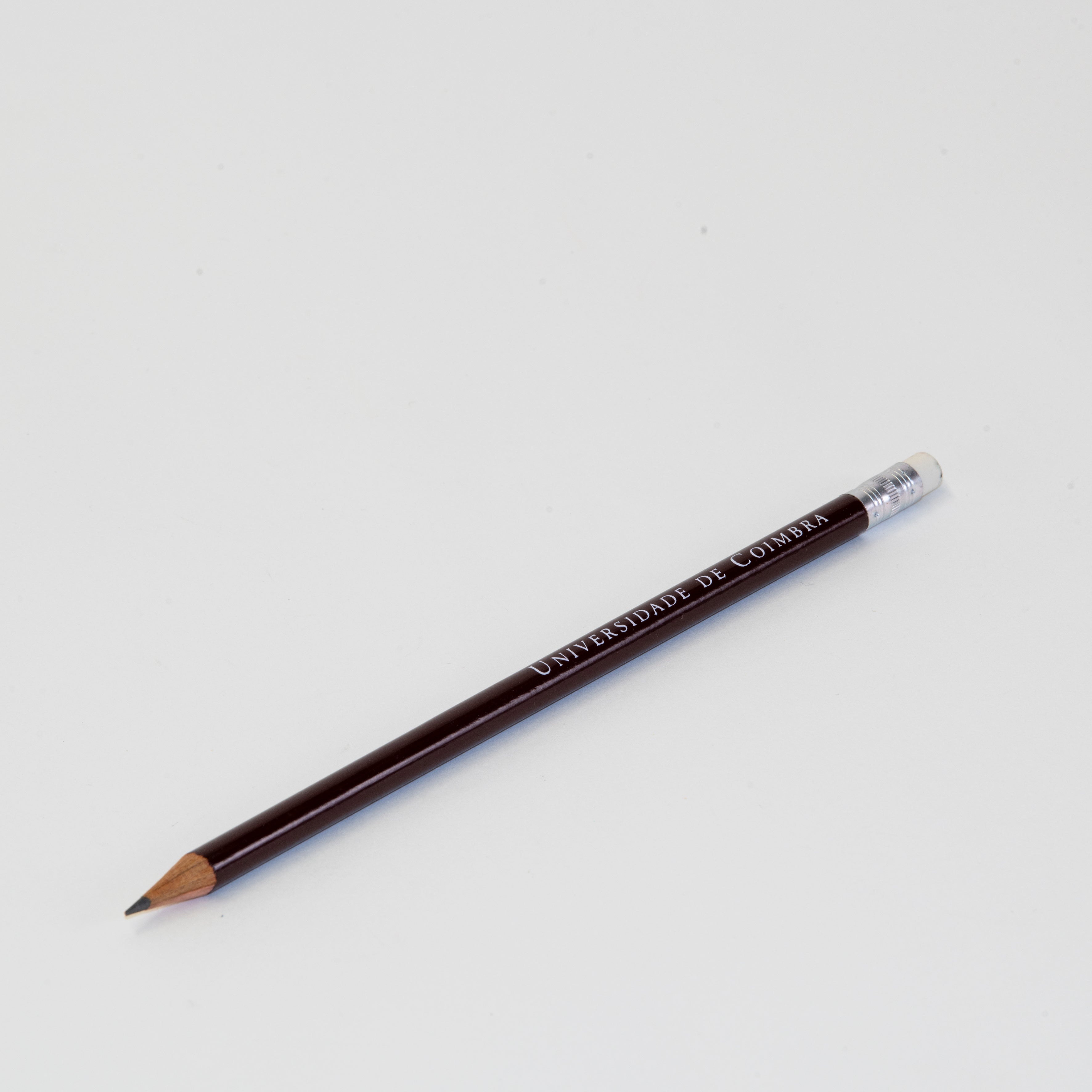 Lápis Castanho Universidade de Coimbra com borracha
