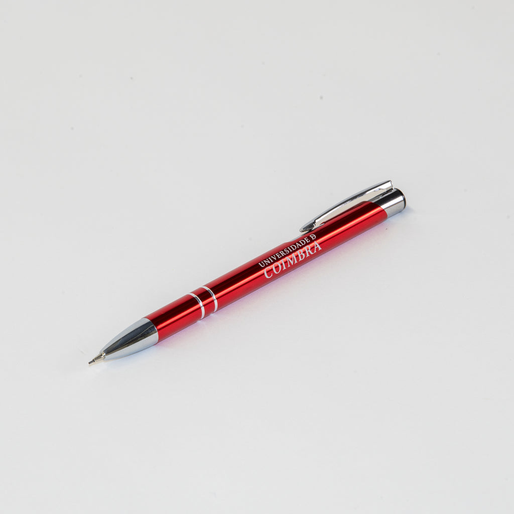 Lapiseira Vermelha de Metal da Universidade de Coimbra