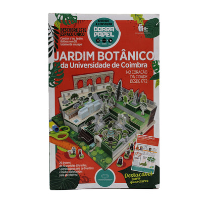 Modelo 3D papercraft em miniatura para montar Jardim Botânico