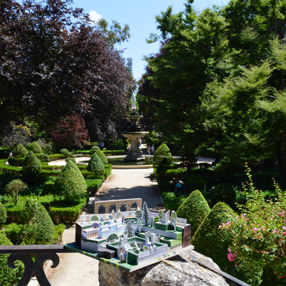Modelo 3D papercraft em miniatura para montar Jardim Botânico
