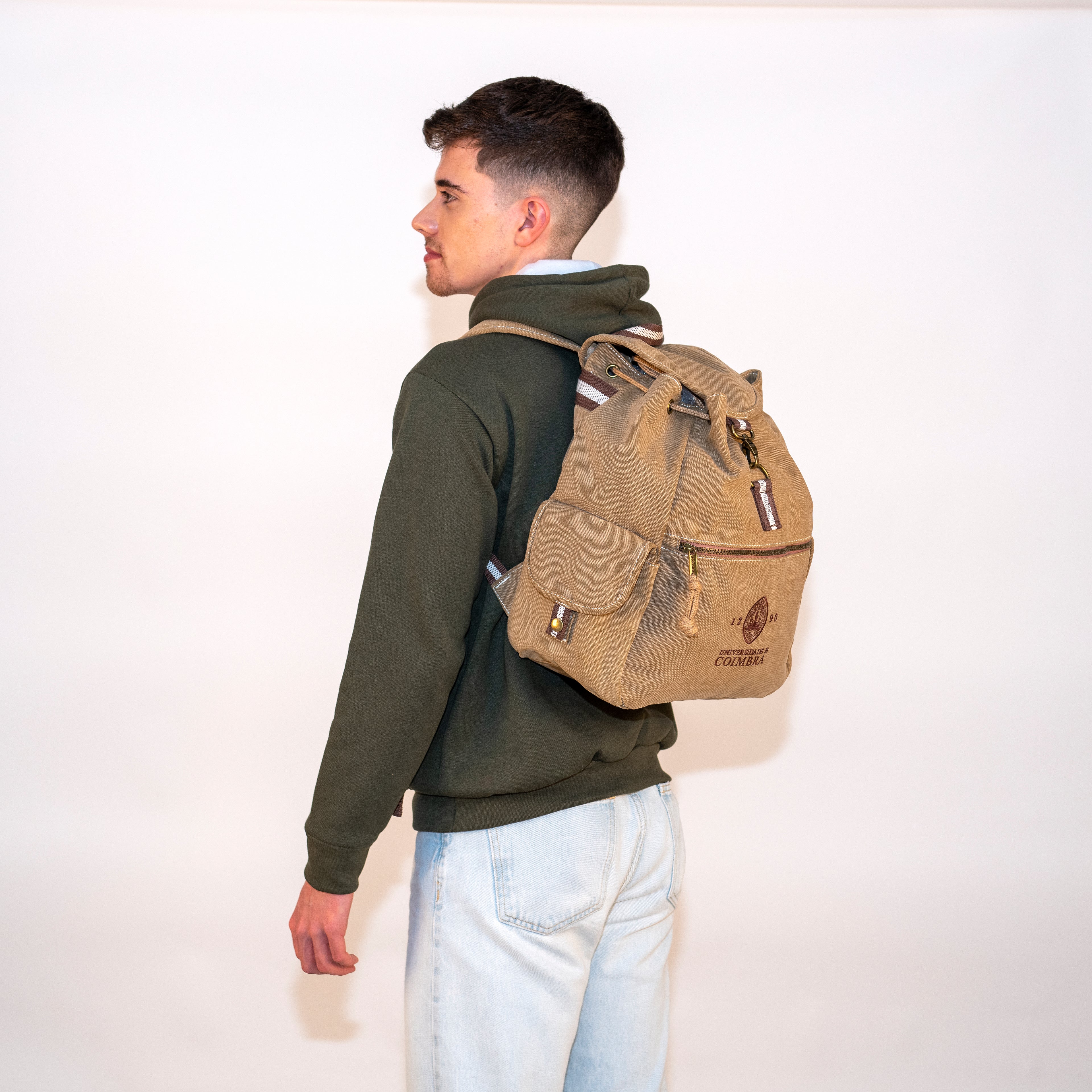 Mochila Clássica Com Cordão da Universidade de Coimbra