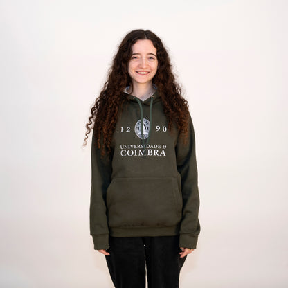 Sweatshirt com Capuz da Universidade de Coimbra Verde