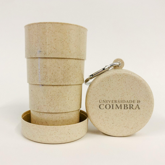 Copo de bolso extensível em fibra de bambu ecológico 