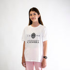 T-Shirt com Logotipo da Universidade de Coimbra Branca